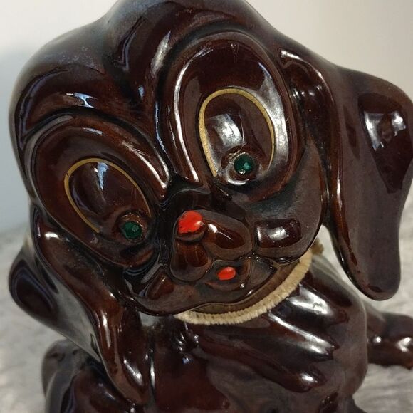 Vtg. Redware Terracotta Ceramic Dog Figurine - Picture 6 of 7